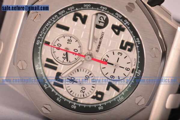Audemars Piguet Royal Oak Offshore "Pride of Mexico" Best Edition Watch Steel 26297IS.OO.D101CR.01 1:1 Replica (JF) - Click Image to Close